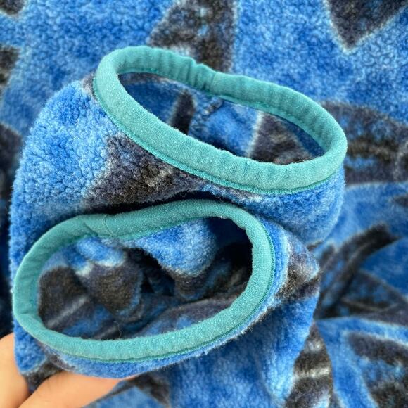 Patagonia Synchilla Leaping Oasis Blue Fish River Trout Fleece Pullover Size XS - Picture 5 of 9